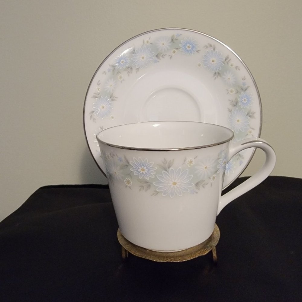 Noritake Coffee Cup & Saucer Blue Charm 6978